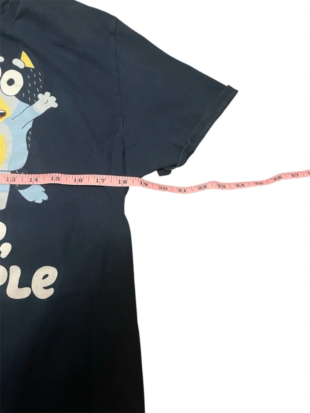 Bluey "Whaddup, Party People" Navy Graphic Tee Mens Size Large GUC - Picture 4 of 5